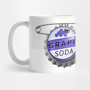 Grape Soda Bottle Cap Pin Mug